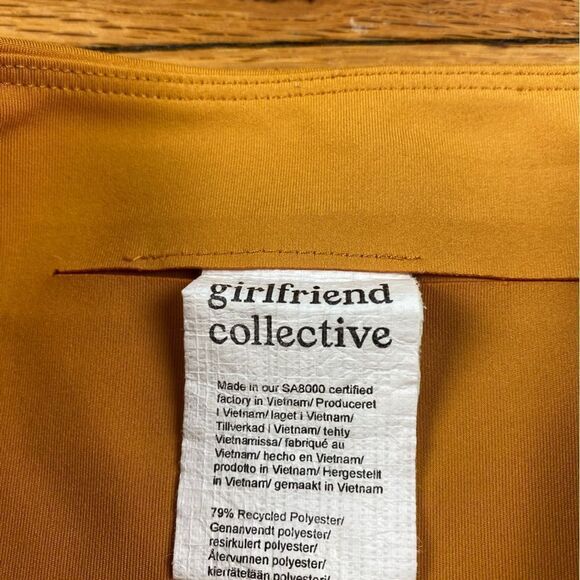 Girlfriend Collective Classic High Rise Compressive Leggings in Saddle Size S - Picture 7 of 8